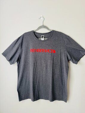 The North Face Short Sleeve Graphic Tee Mens XL Grey Crewneck Cotton Blend 43573